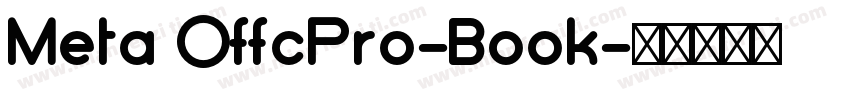 Meta OffcPro-Book字体转换